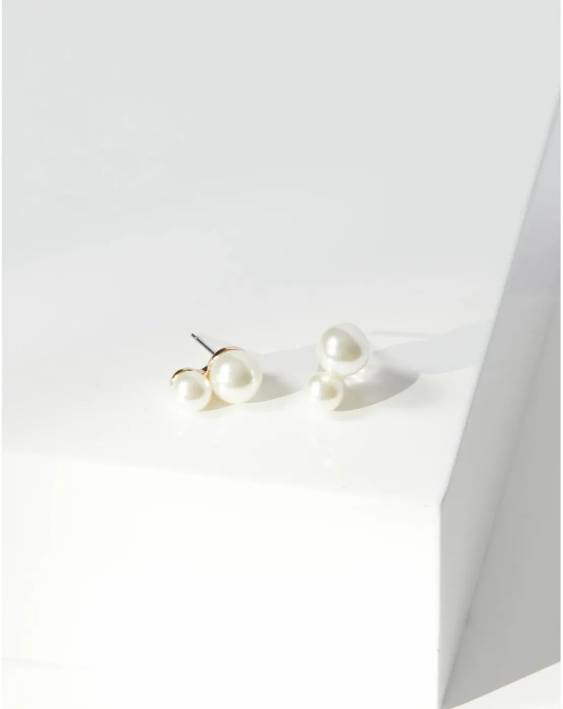 Jon Richard Gold Plated Snowman Pearl Earrings