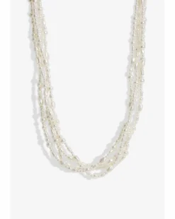 Jon Richard Gold Plated Semi Precious Multi Row Twisted Necklace