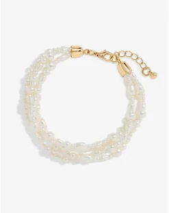 Jon Richard Gold Plated Semi Precious Multi Row Twisted Bracelet