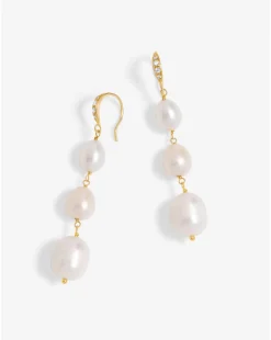Jon Richard Gold Plated Semi Precious Drop Earrings