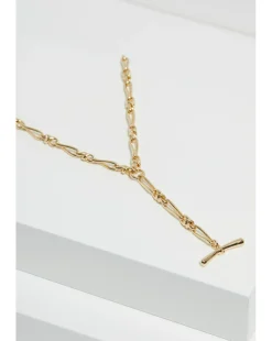 Jon Richard Gold Plated T Bar Necklace