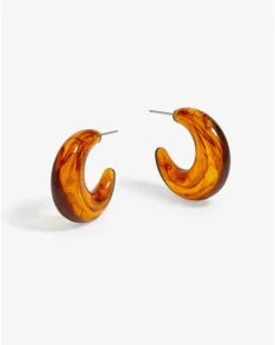 Jon Richard Resin Hoop Earrings