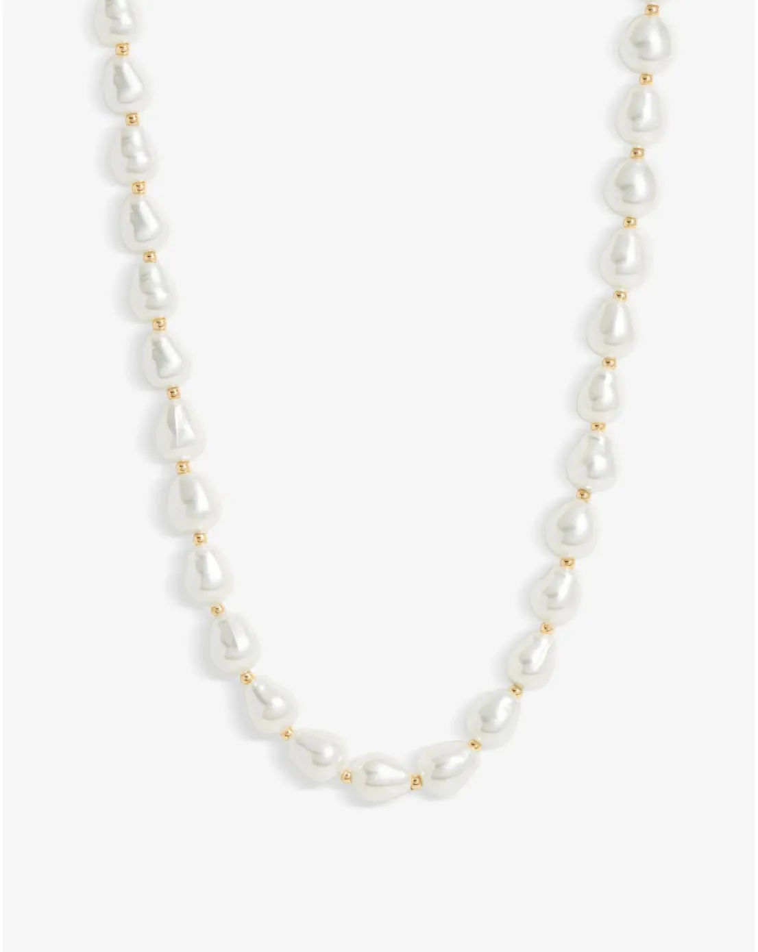 Jon Richard Semi Precious Pearl And Gold Bead Necklace