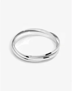 Jon Richard Silver Interlock Bangles