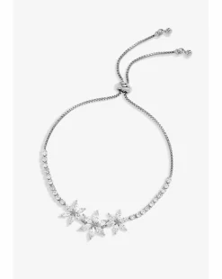 Jon Richard Silver Plated Floral Toggle Bracelet