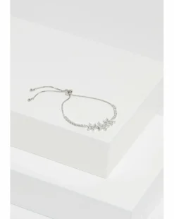 Jon Richard Silver Plated Floral Toggle Bracelet