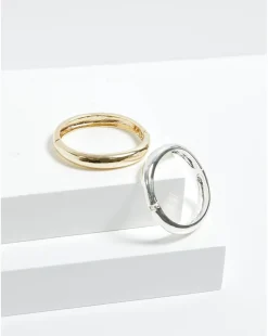 Jon Richard Silver Plated Dome Polished Bangle