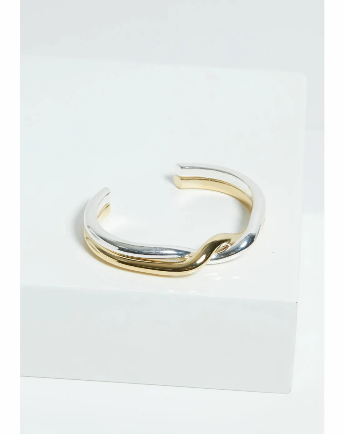 Jon Richard Two Tone Twisted Cuff