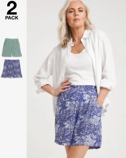 Julipa 2 Pack Crinkle Short