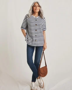 Julipa 3 Way Wear Button Down Top