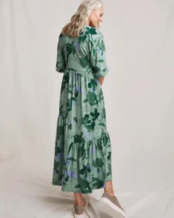 Julipa Asymmetric Button Down Midi Dress