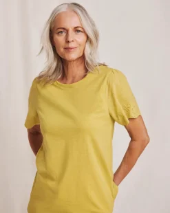 Julipa Broderie Sleeve T-Shirt