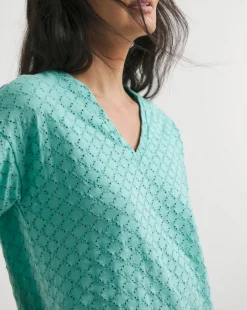 Julipa Broderie V-Neck T-Shirt