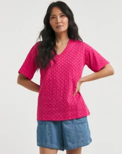Julipa Broderie V-Neck T-Shirt