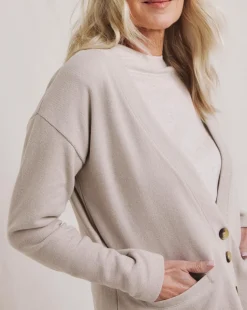 Julipa Brushed Jersey Rib Cardigan