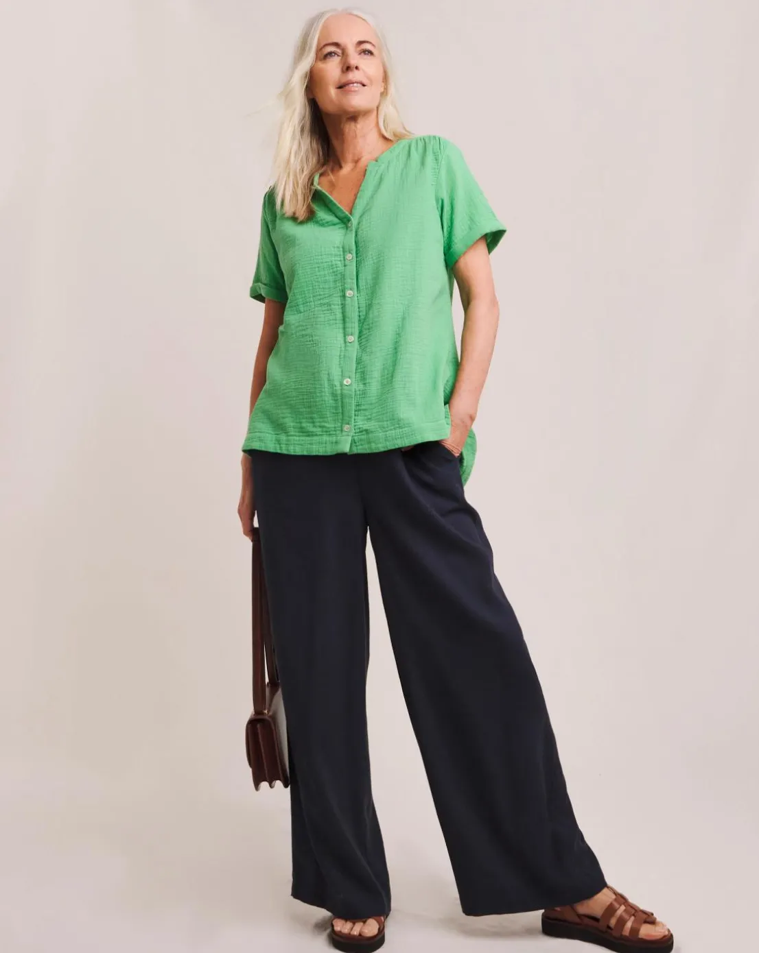 Julipa Button Cheesecloth Top