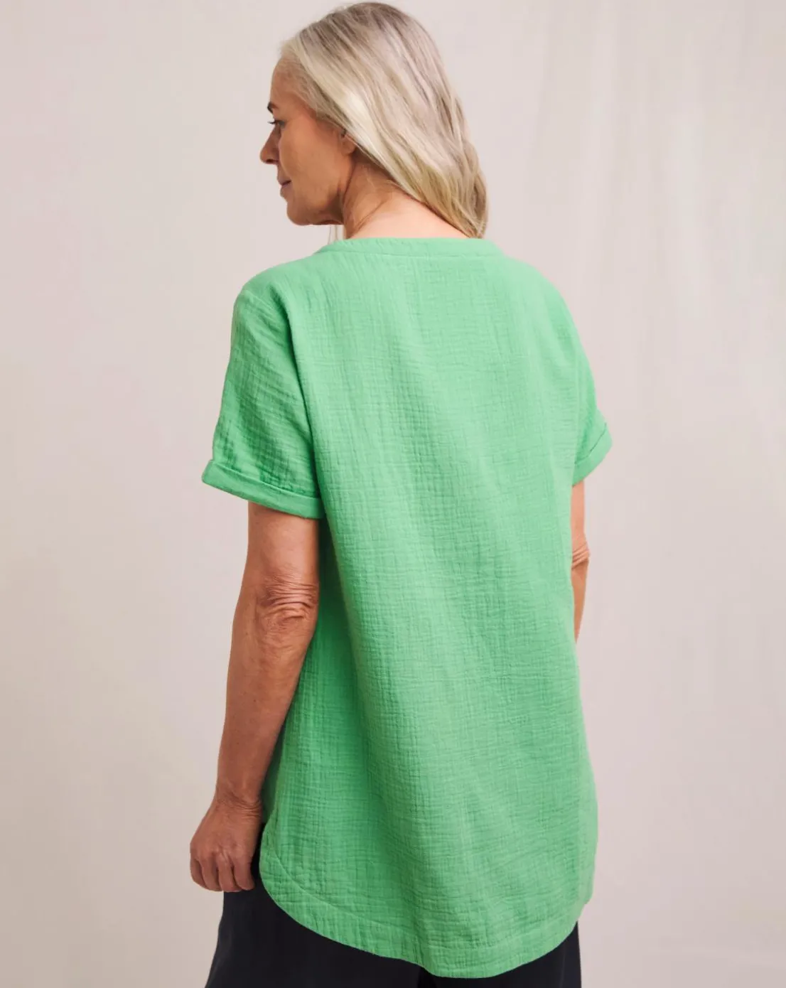 Julipa Button Cheesecloth Top