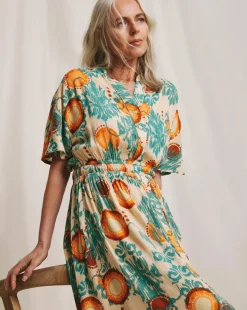 Julipa Button Down Crinkle Dress