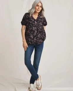 Julipa Button Down Printed Top