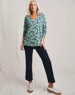 Julipa Button Shoulder Cotton T-Shirt