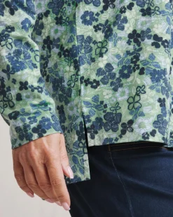 Julipa Button Shoulder Cotton T-Shirt