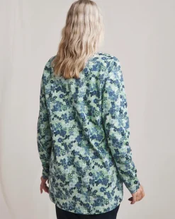 Julipa Button Shoulder Cotton T-Shirt