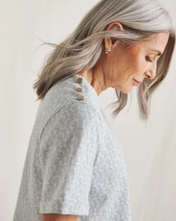 Julipa Button Shoulder T-Shirt