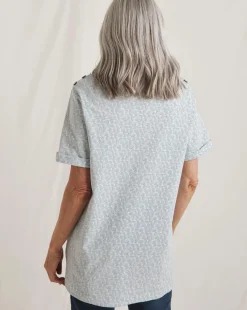 Julipa Button Shoulder T-Shirt