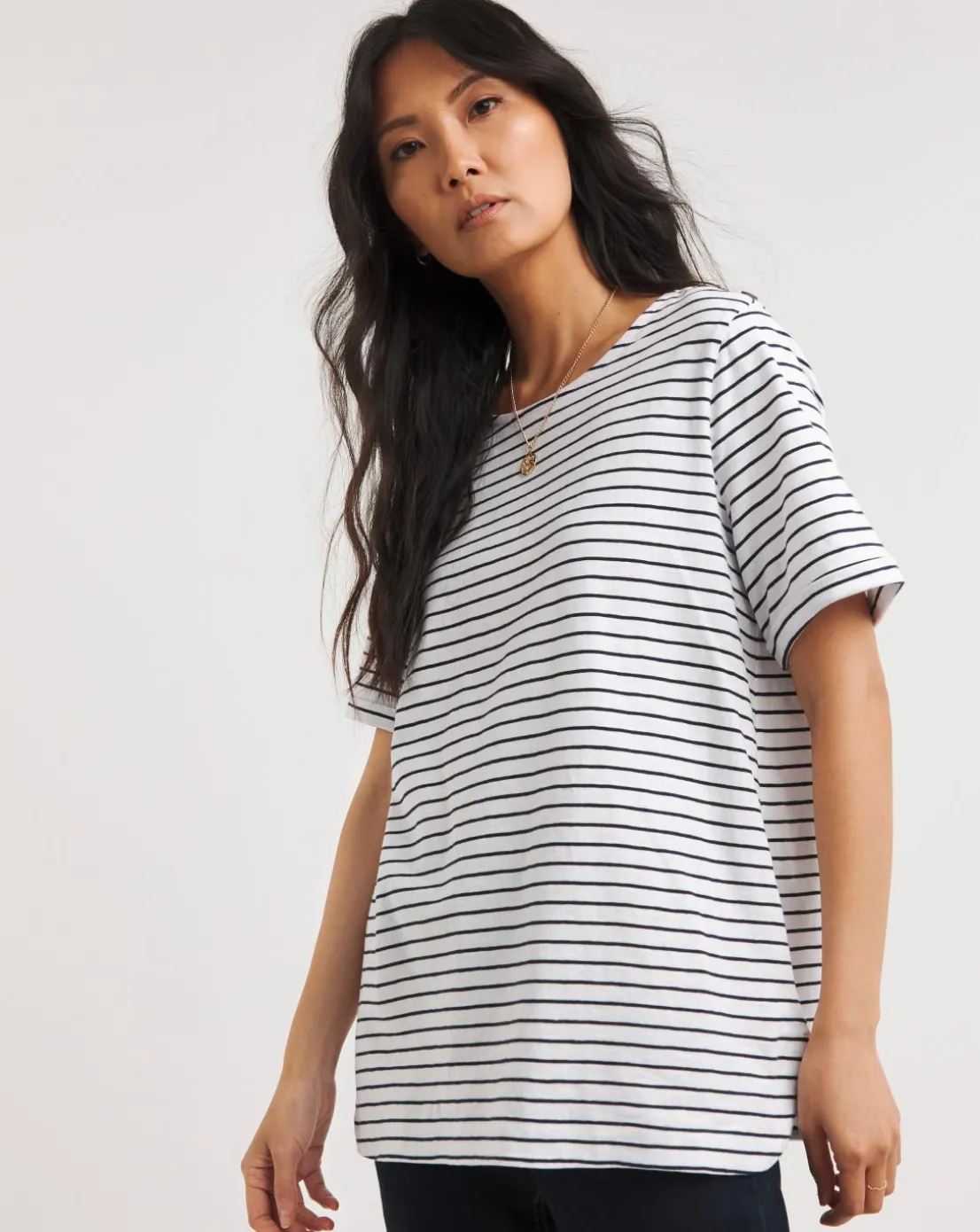 Julipa Button Shoulder T-Shirt