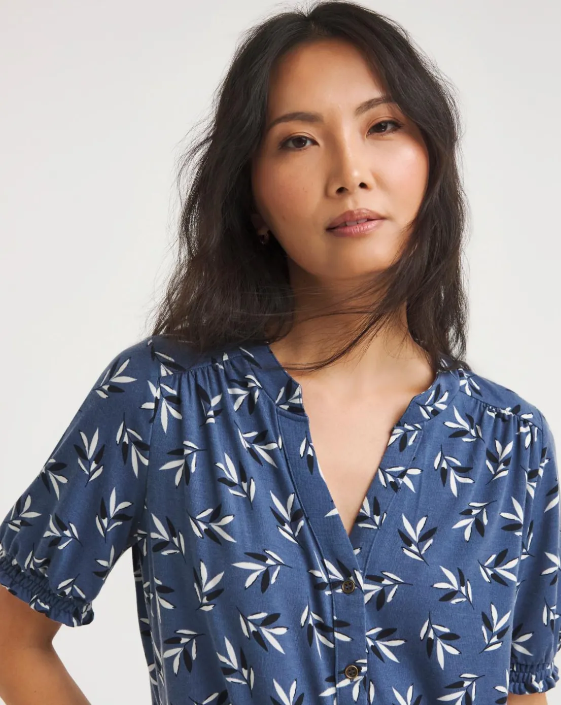 Julipa Button Through Jersey Top