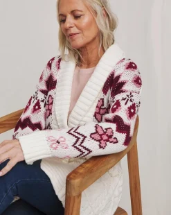 Julipa Cable Shawl Wrap Coatigan