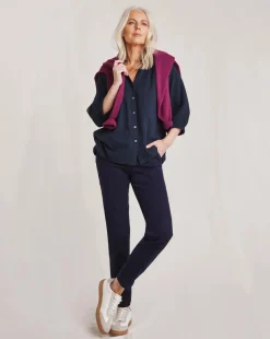 Julipa Cheesecloth Button Down Blouse