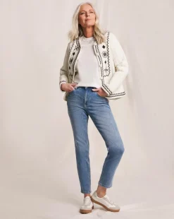 Julipa Cheesecloth Embroidered Jacket