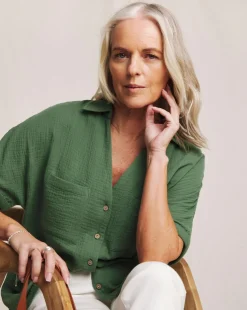 Julipa Cheesecloth Longline Shirt