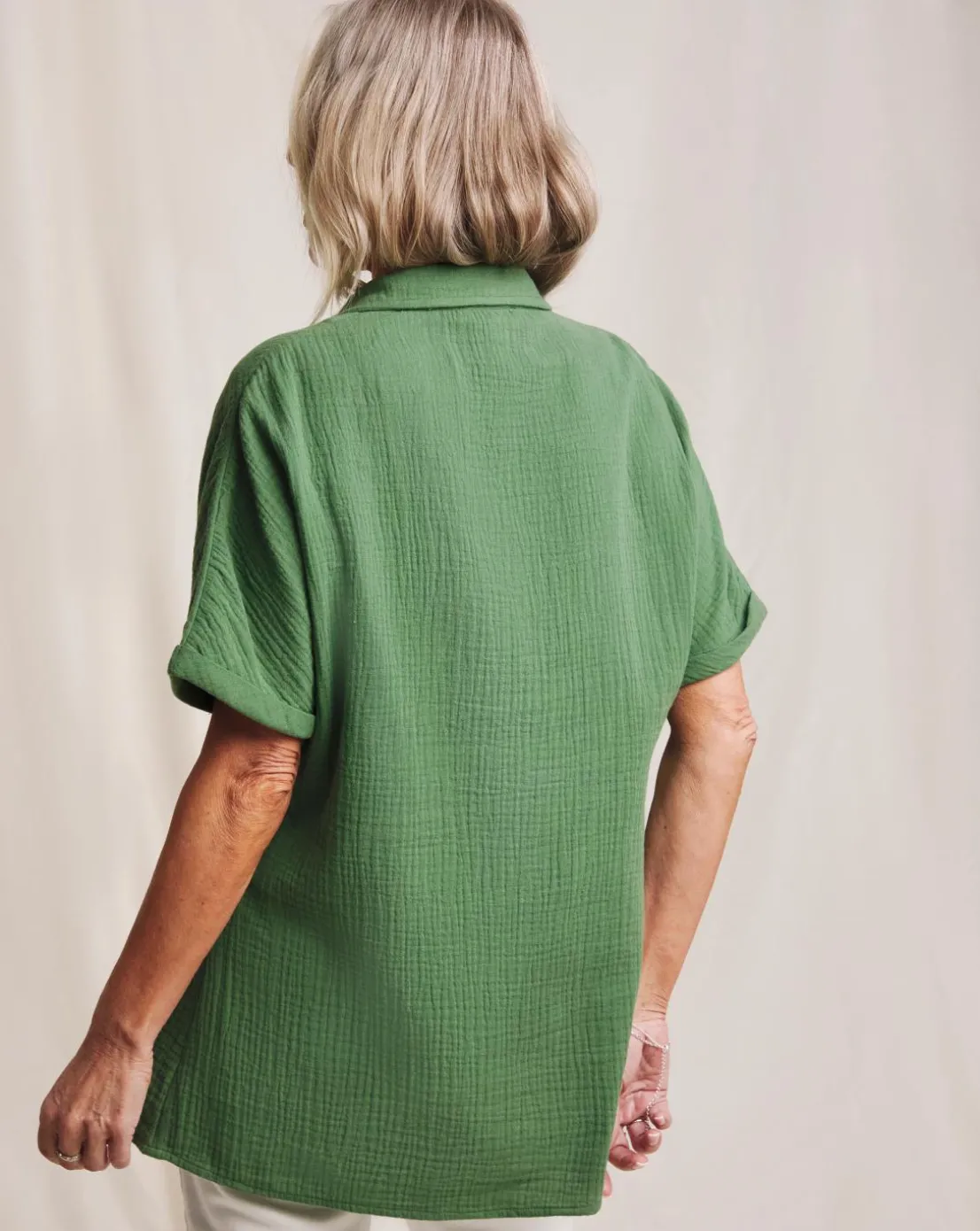 Julipa Cheesecloth Longline Shirt