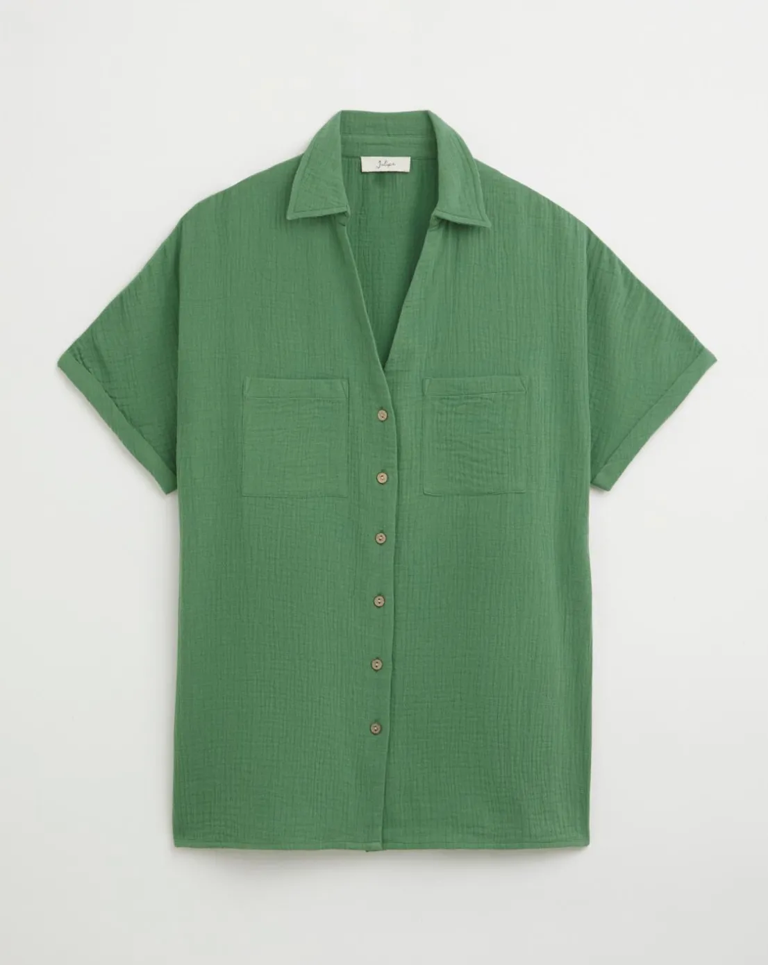 Julipa Cheesecloth Longline Shirt