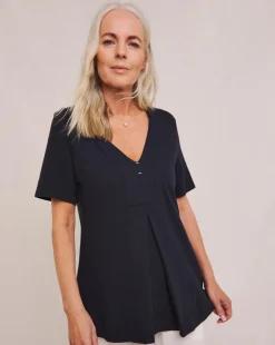 Julipa Contrast Stitch Cotton Top