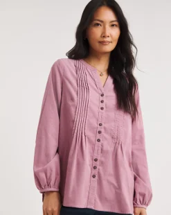 Julipa Cord Pintuck Blouse