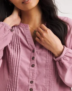 Julipa Cord Pintuck Blouse