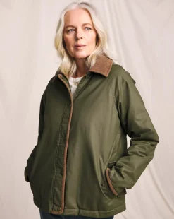 Julipa Cord Wax Look Padded Jacket