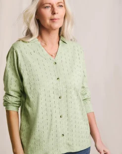 Julipa Cotton Broderie Jersey Shirt