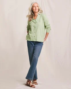 Julipa Cotton Broderie Jersey Shirt