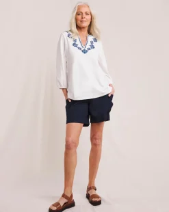 Julipa Cotton Embroidered Top