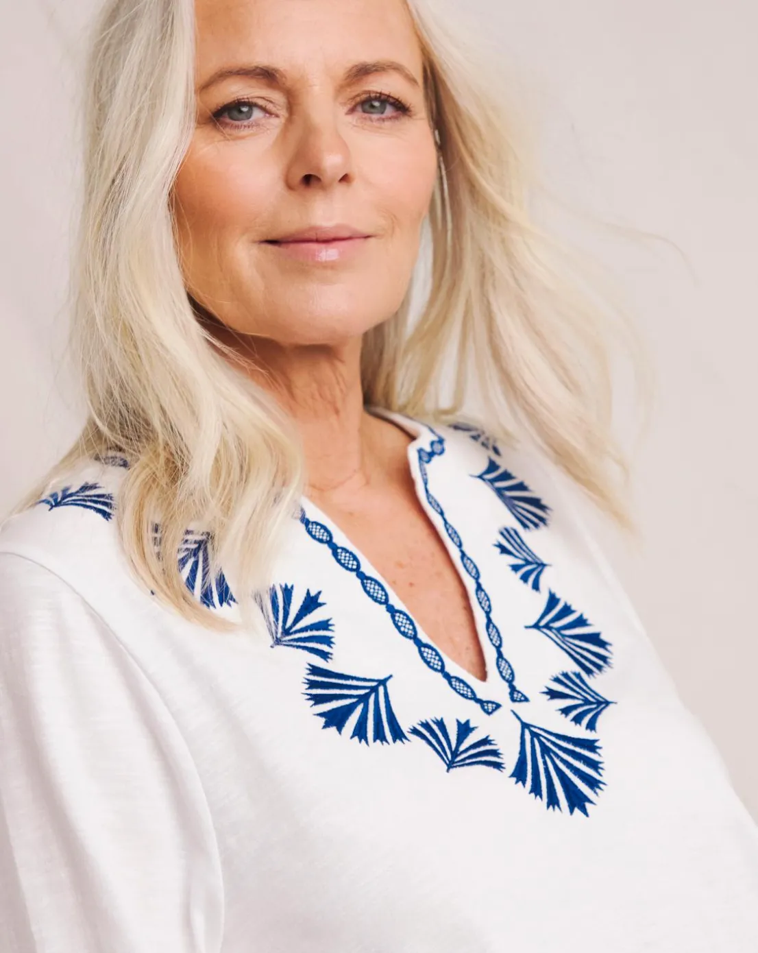 Julipa Cotton Embroidered Top