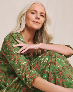 Julipa Cotton Jersey Midi Shirt Dress