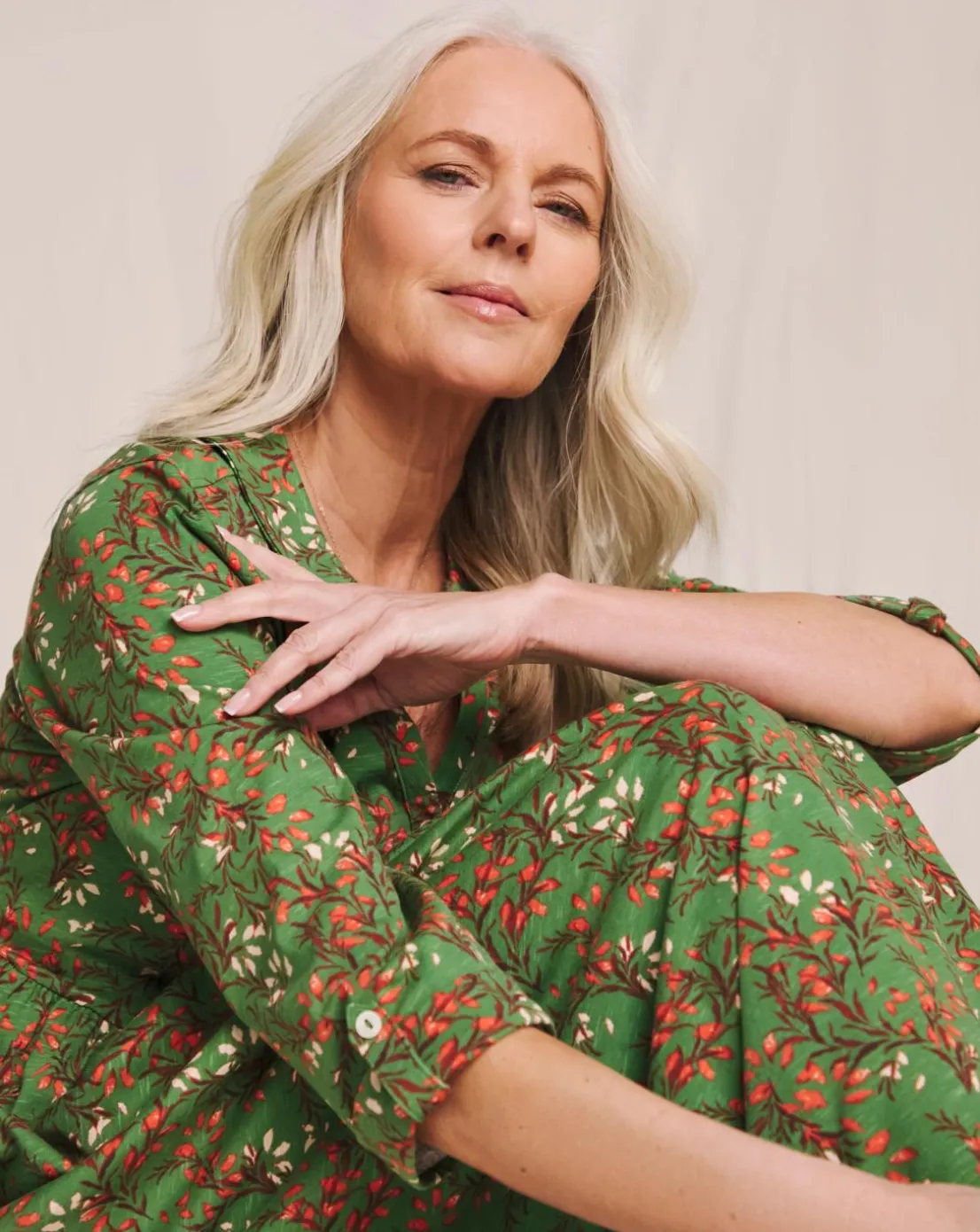 Julipa Cotton Jersey Midi Shirt Dress