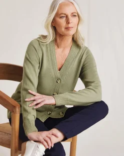 Julipa Cotton Pointelle Cardigan