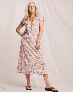 Julipa Cotton Slub Printed Midi Dress