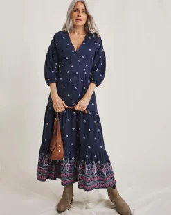 Julipa Cotton Tiered Maxi Dress