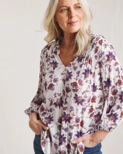 Julipa Crinkle Printed Top